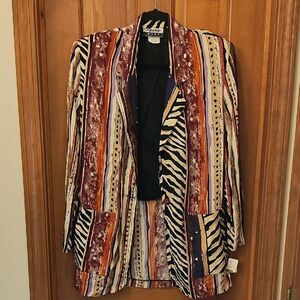 Multicolor Striped Women's Jacket